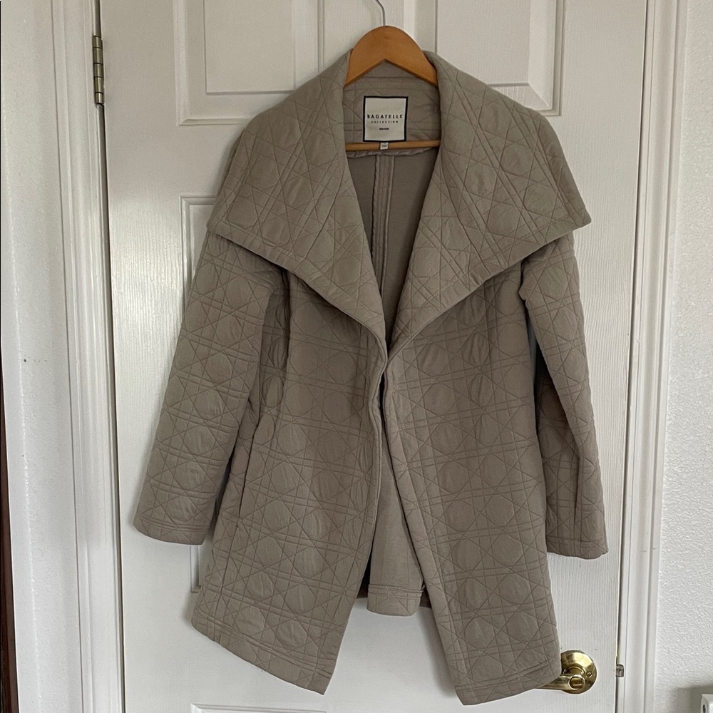 Beaufille Beige Quilted Coat